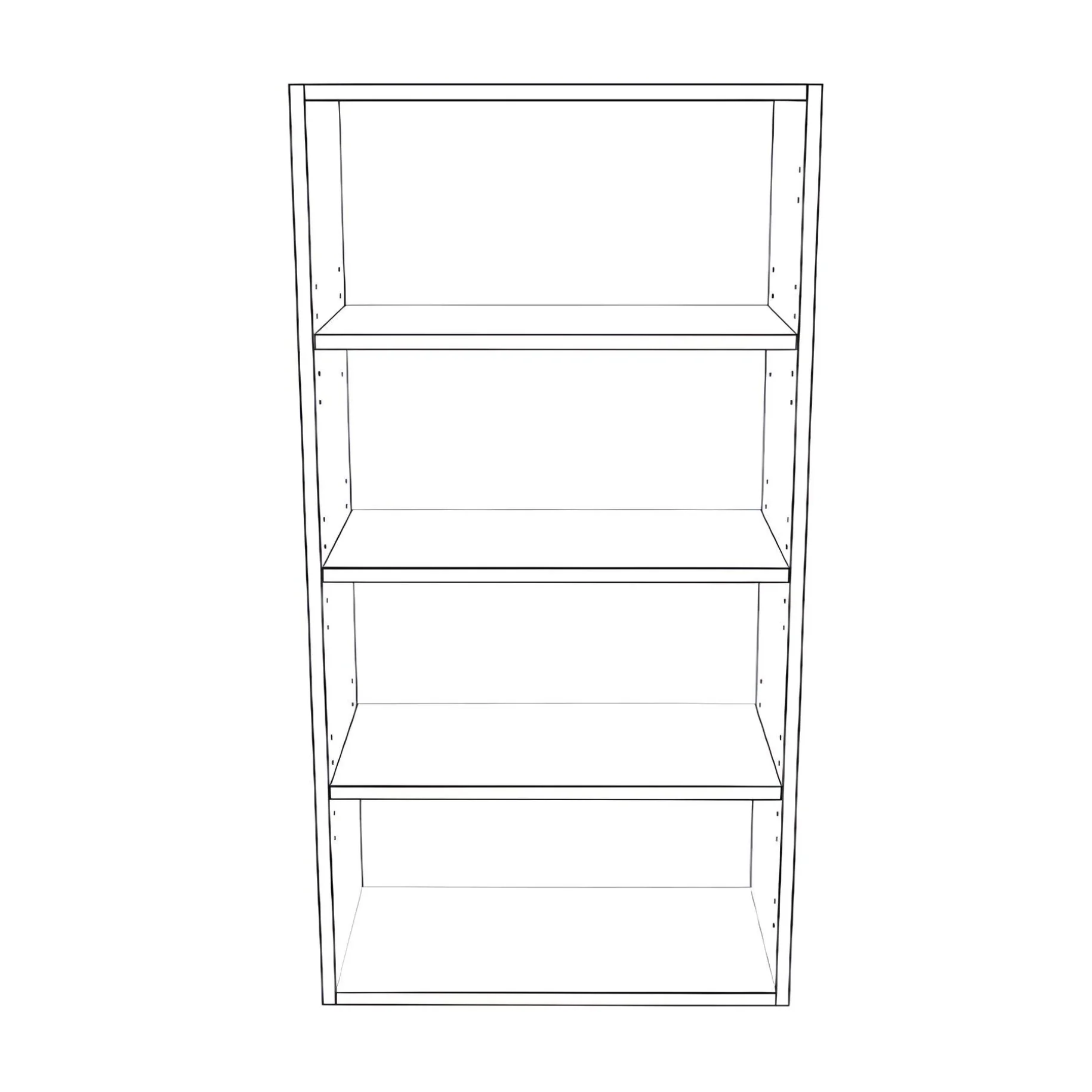 22" Wide x 42" High Wall Cabinet - Thermofoil Doors - Image 2
