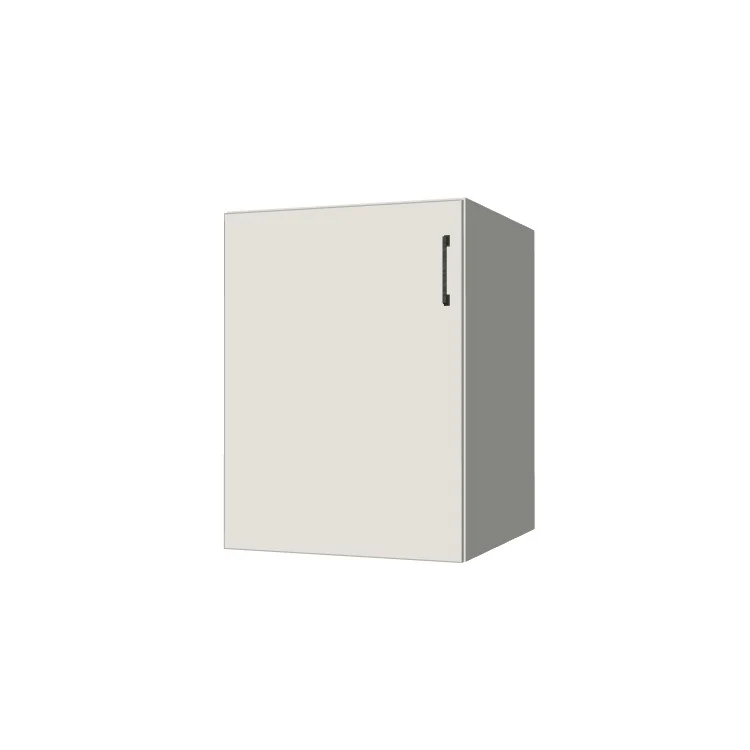 23" Wide Base Cabinet - (White Melamine Boxes - Flat Panel Doors)