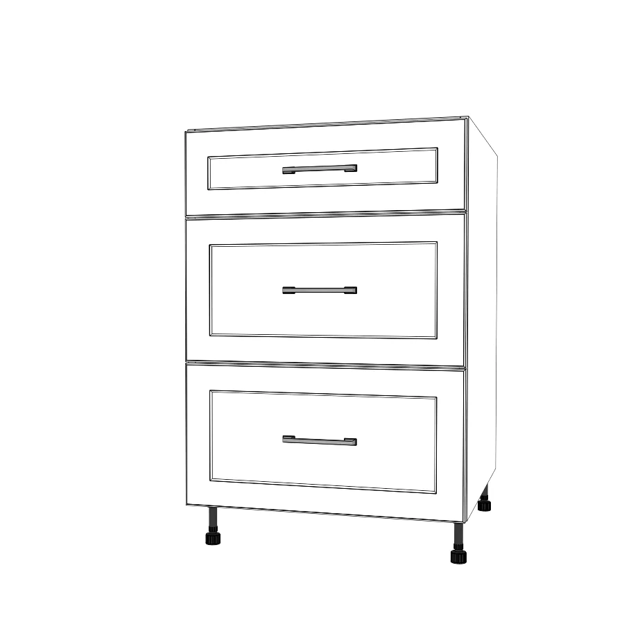 23" Wide Drawer Cabinet - Painted Doors