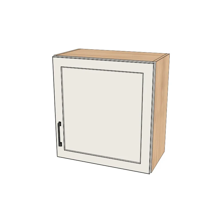 23" Wide x 24" High Wall Cabinet - (Hardrock Maple Melamine Boxes - Thermofoil Doors)