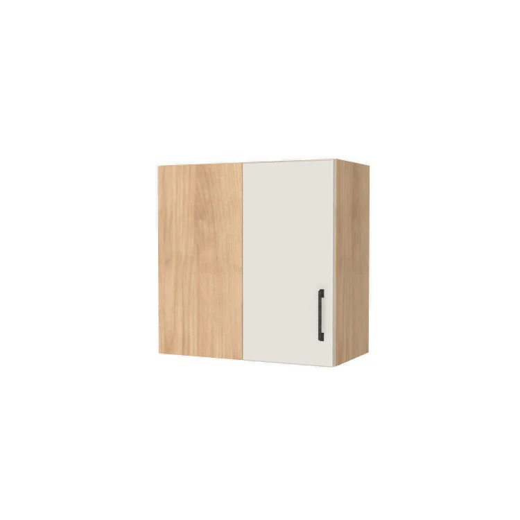 24" Wide 24" High Blind Corner Wall Cabinet - Door on Right/Left Side - (Hardrock Maple Melamine Boxes - Flat Panel Doors)