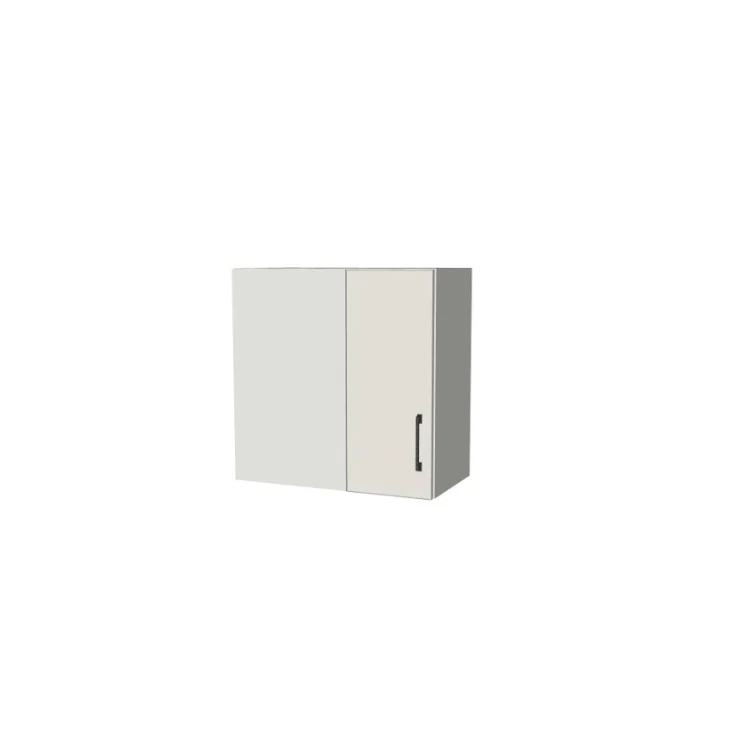 24" Wide 24" High Blind Corner Wall Cabinet - Door on Right/Left Side - (White Melamine Boxes - Flat Panel Doors)