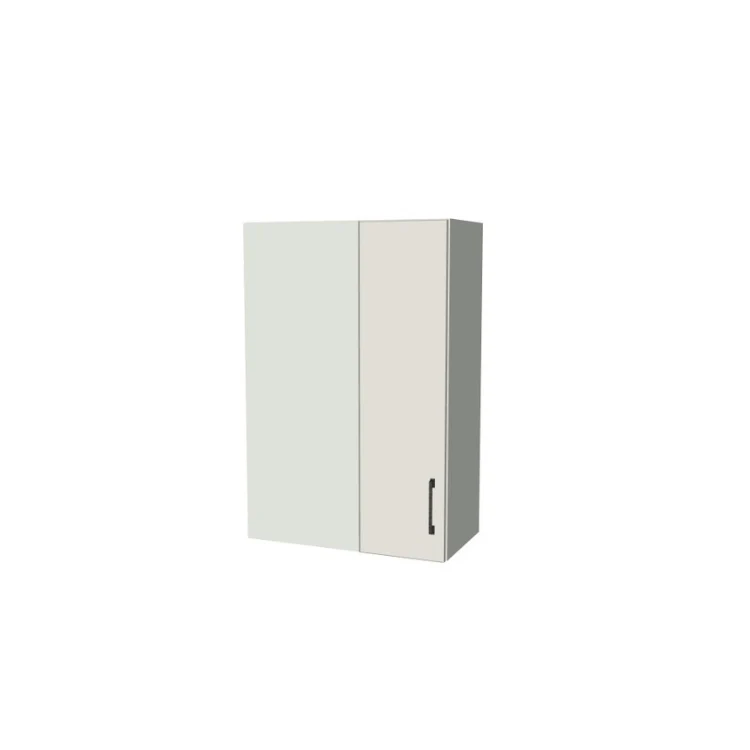 24" Wide 36" High Blind Corner Wall Cabinet - Door on Right/Left Side - (White Melamine Boxes - Flat Panel Doors)