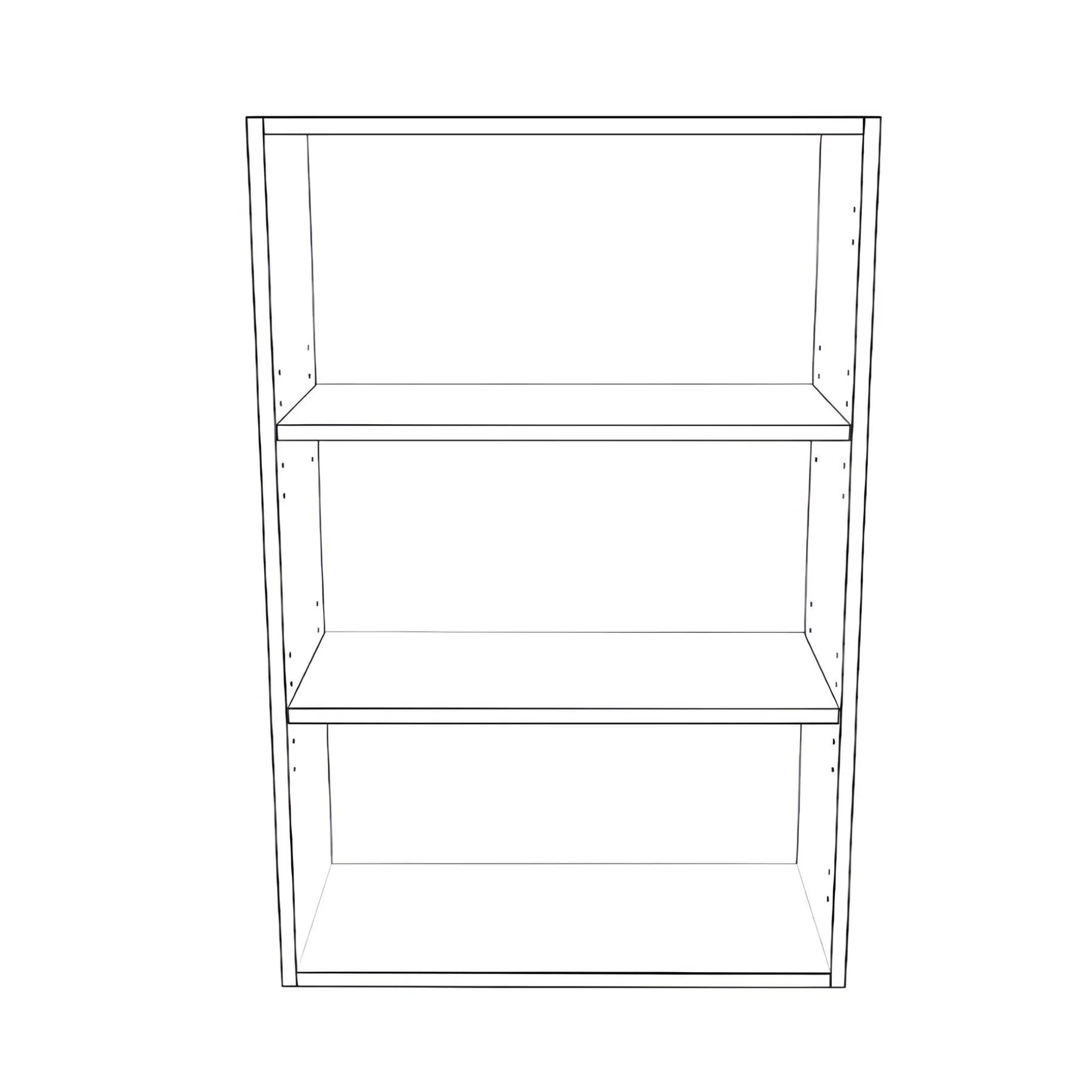 24" Wide 36" High Blind Corner Wall Cabinet - Door on Right Side - Painted Doors - Image 2
