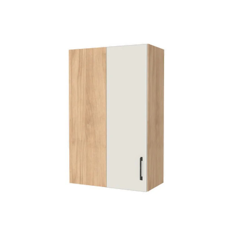 24" Wide 38" High Blind Corner Wall Cabinet - Door on Right/Left Side - (Hardrock Maple Melamine Boxes - Flat Panel Doors)