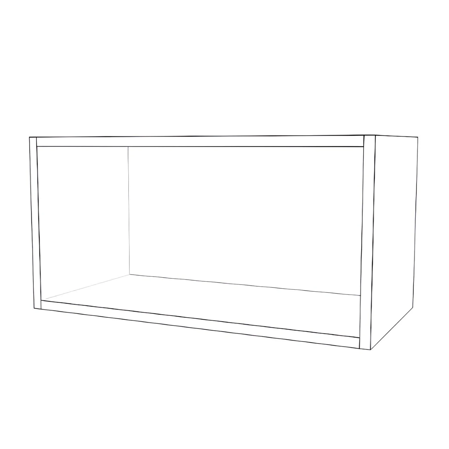 24" Wide x 12" High Stove Cabinet - Thermofoil Doors - Image 2