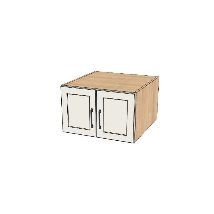 24" Wide x 15" High x 24" Deep Fridge/Stove Cabinet - (Hardrock Maple Melamine Boxes - Painted Doors)