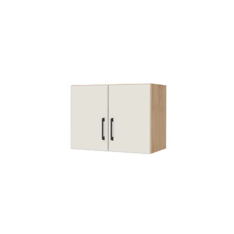 24" Wide x 18" High Fridge/Stove Cabinet - (Hardrock Maple Melamine Boxes - Flat Panel Doors)
