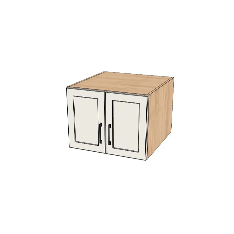 24" Wide x 18" High x 24" Deep Fridge/Stove Cabinet - (Hardrock Maple Melamine Boxes - Painted Doors)