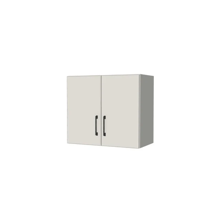 24" Wide x 21" High Fridge/Stove Cabinet - (White Melamine Boxes - Flat Panel Doors)