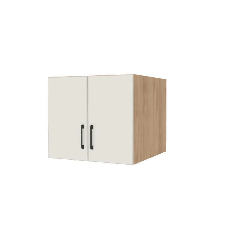 24" Wide x 21" High x 24" Deep Fridge/Stove Cabinet - (Hardrock Maple Melamine Boxes - Flat Panel Doors)