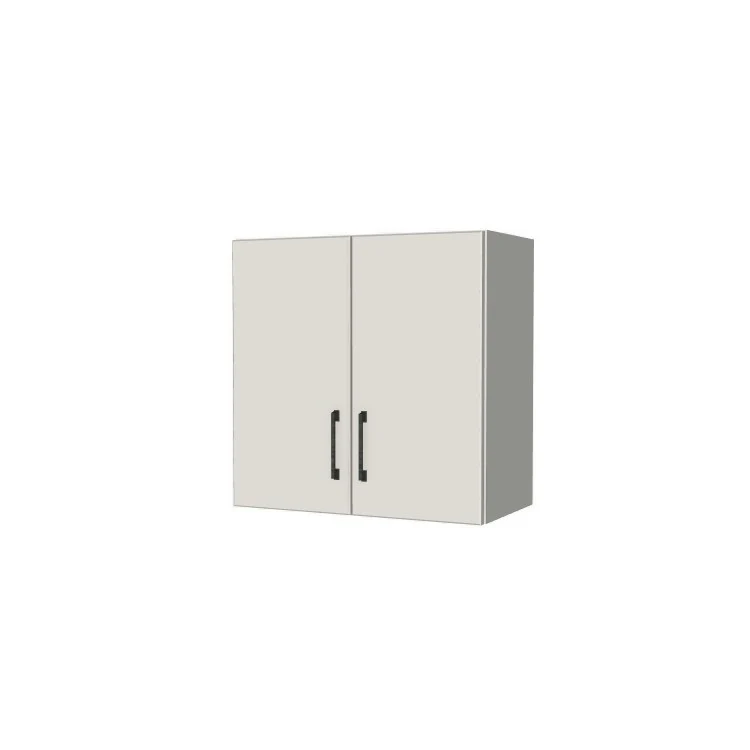 24" Wide x 24" High Fridge/Stove Cabinet - (White Melamine Boxes - Flat Panel Doors)