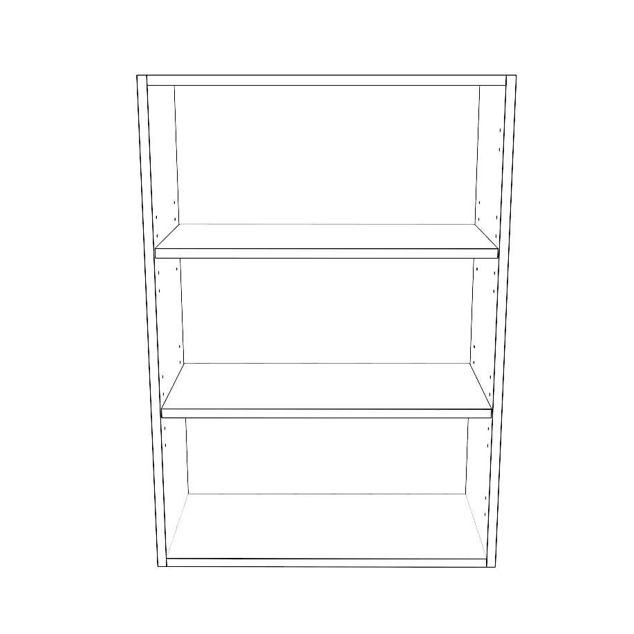 24" Wide x 34" High Wall Cabinet - Painted Doors - Image 2