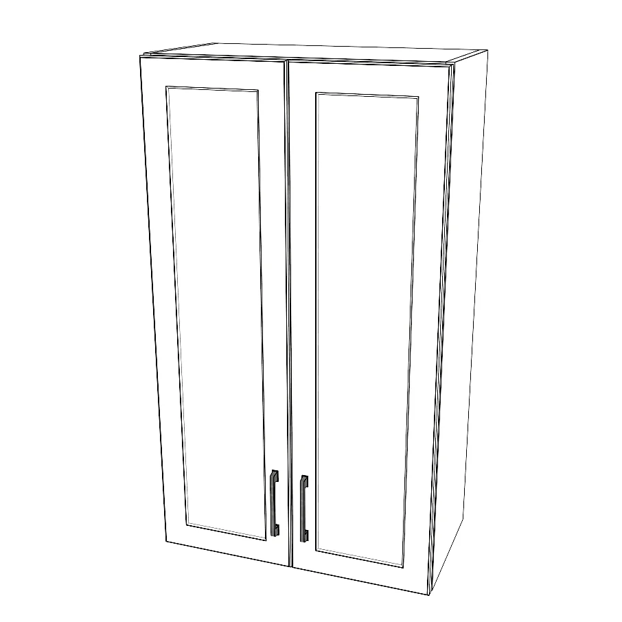 24" Wide x 42" High Wall Cabinet - Painted Doors