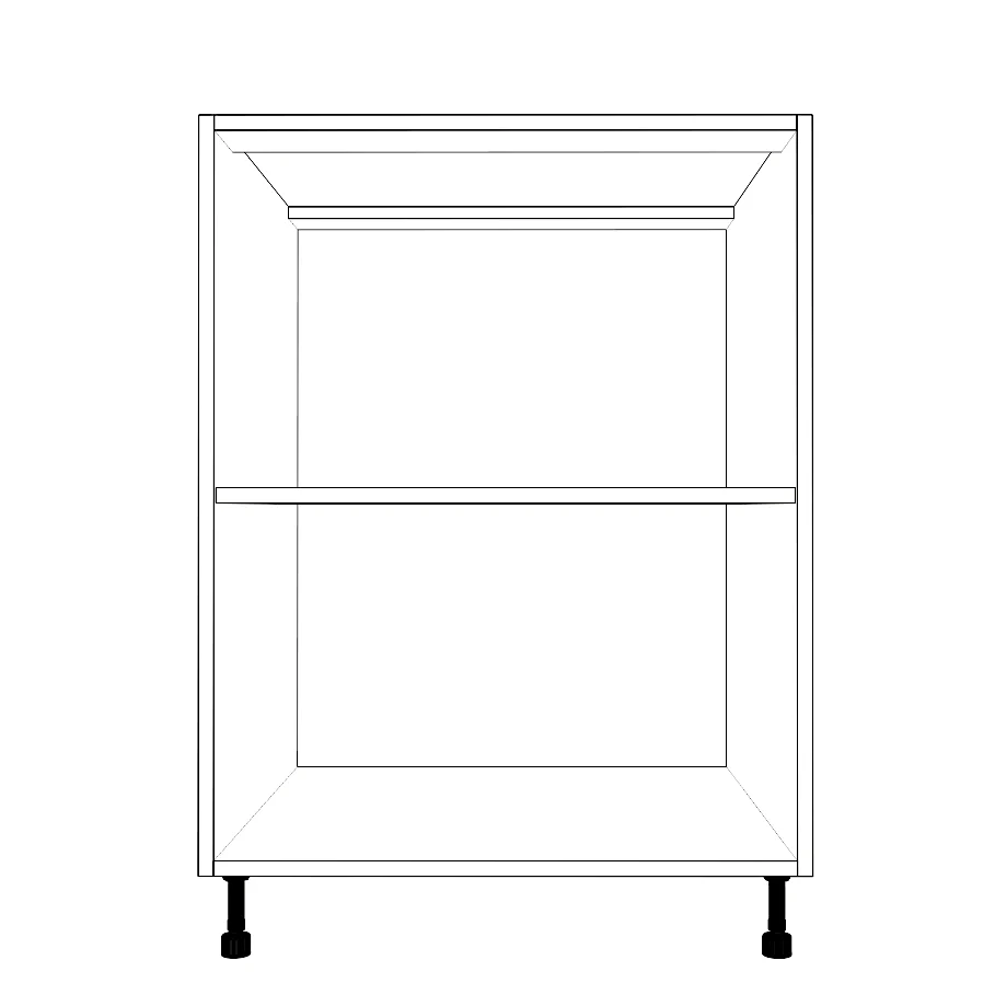 25" Wide Base Cabinet - Painted Doors - Image 2