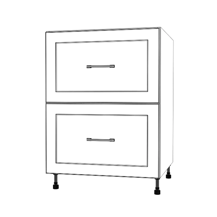 25" Wide Drawer Cabinet - Painted Doors - Image 5