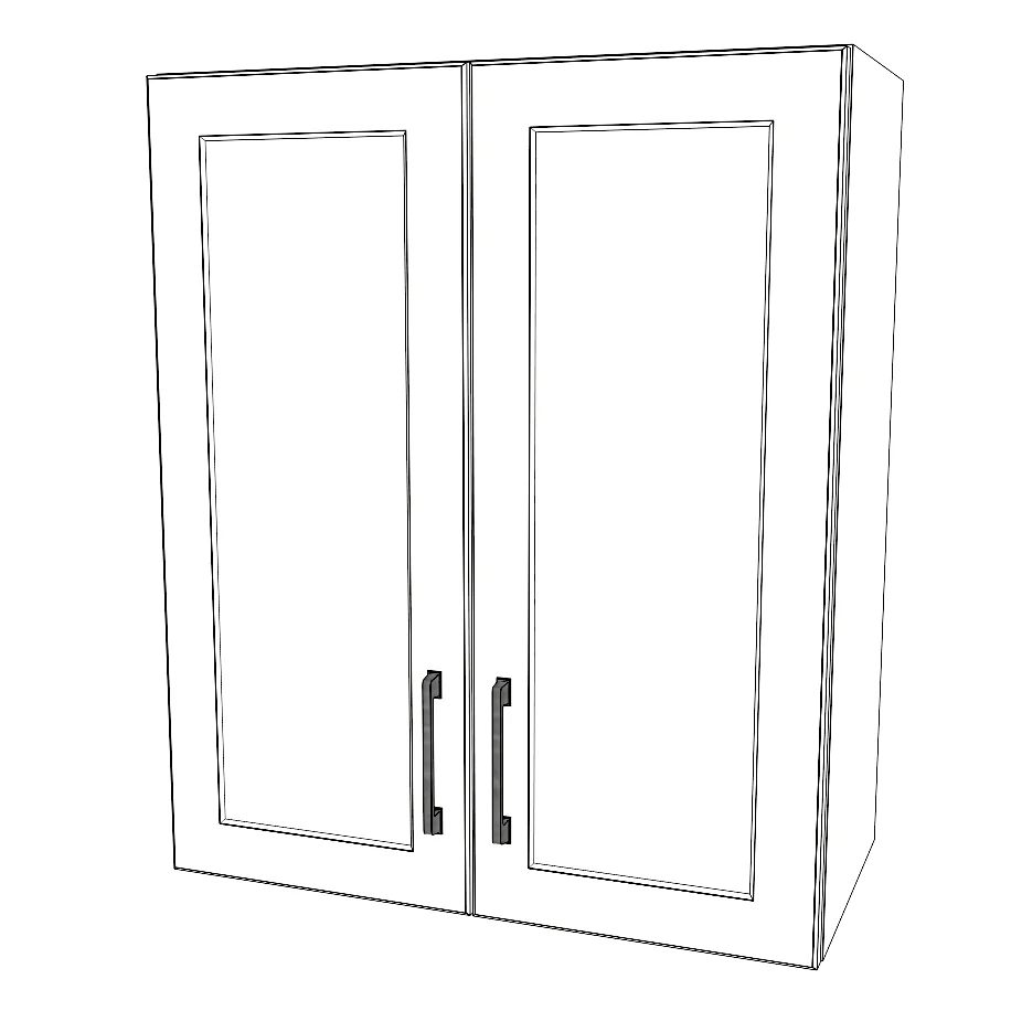 25" Wide x 30" High Wall Cabinet - Painted Doors