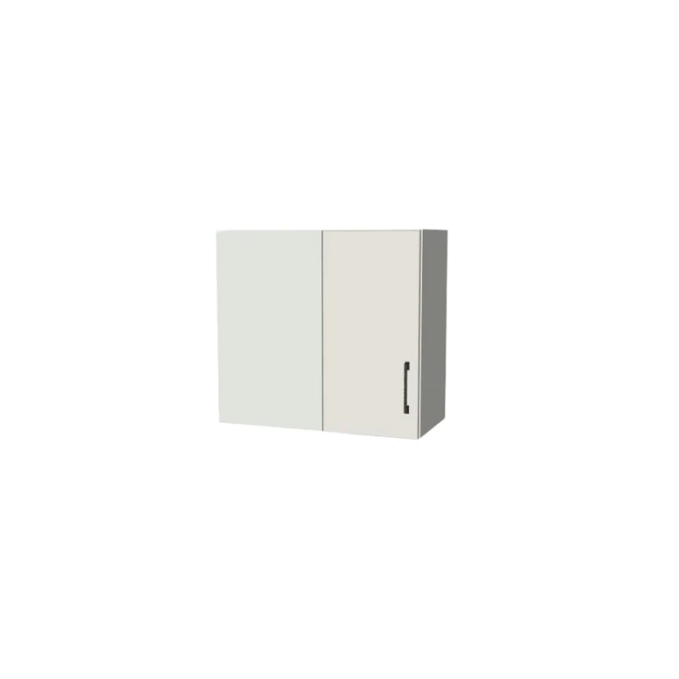 26" Wide 24" High Blind Corner Wall Cabinet - Door on Right/Left Side - (White Melamine Boxes - Flat Panel Doors)