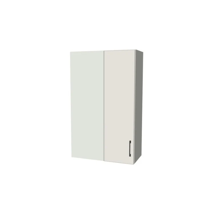 26" Wide 42" High Blind Corner Wall Cabinet - Door on Right/Left Side - (White Melamine Boxes - Flat Panel Doors)