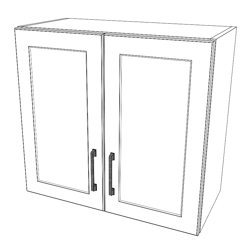 26" Wide x 24" High Wall Cabinet - Painted Doors