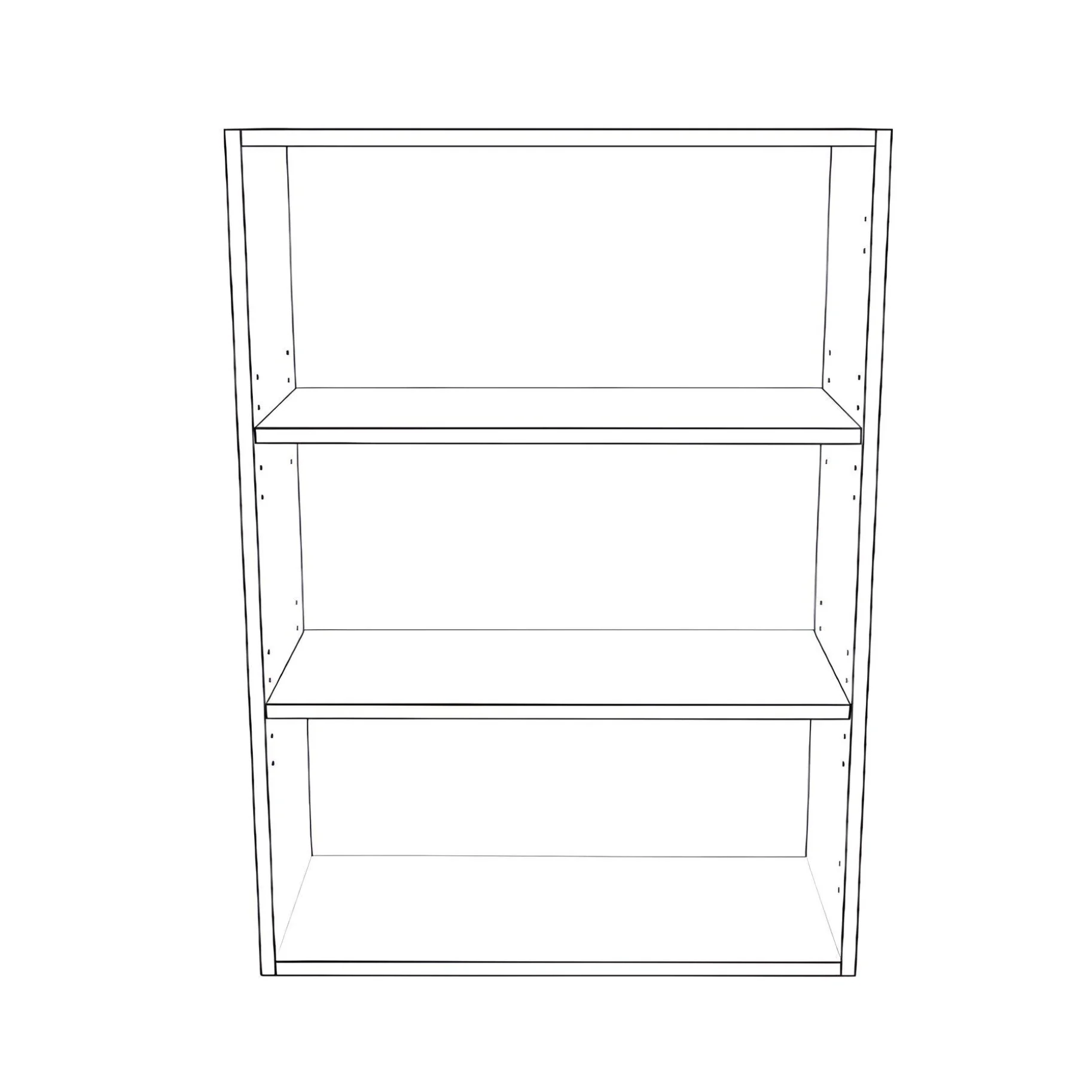 26" Wide x 36" High Wall Cabinet - Thermofoil Doors - Image 2