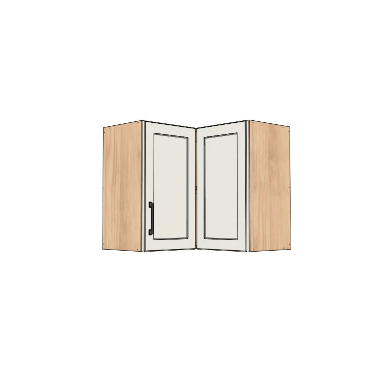 26x26" Wide x 24" High Corner Wall Cabinet - (Ply Wood Boxes - Painted Doors)
