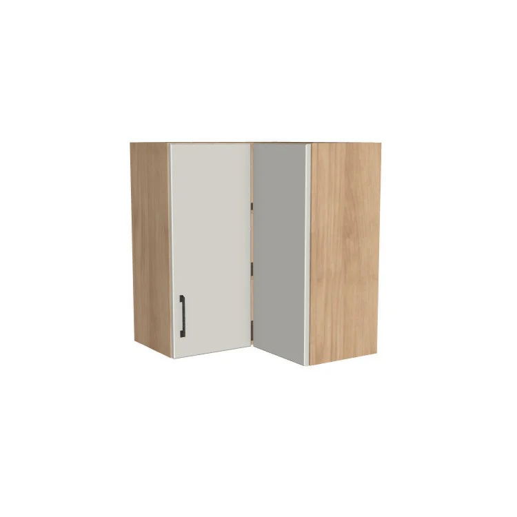 26x26" Wide x 30" High Corner Wall Cabinet - (Ply Wood Boxes - Flat Panel Doors)