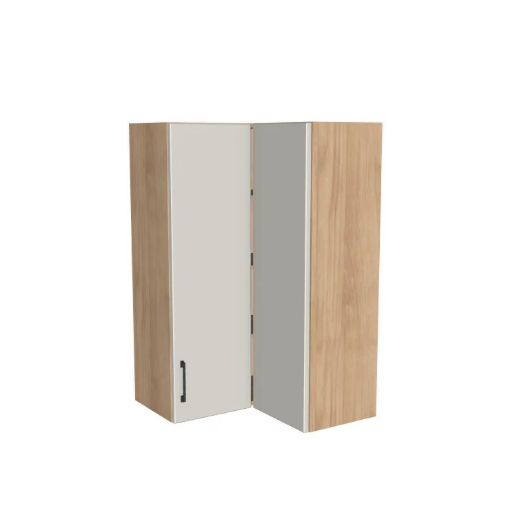 26x26" Wide x 42" High Corner Wall Cabinet - (Ply Wood Boxes - Flat Panel Doors)