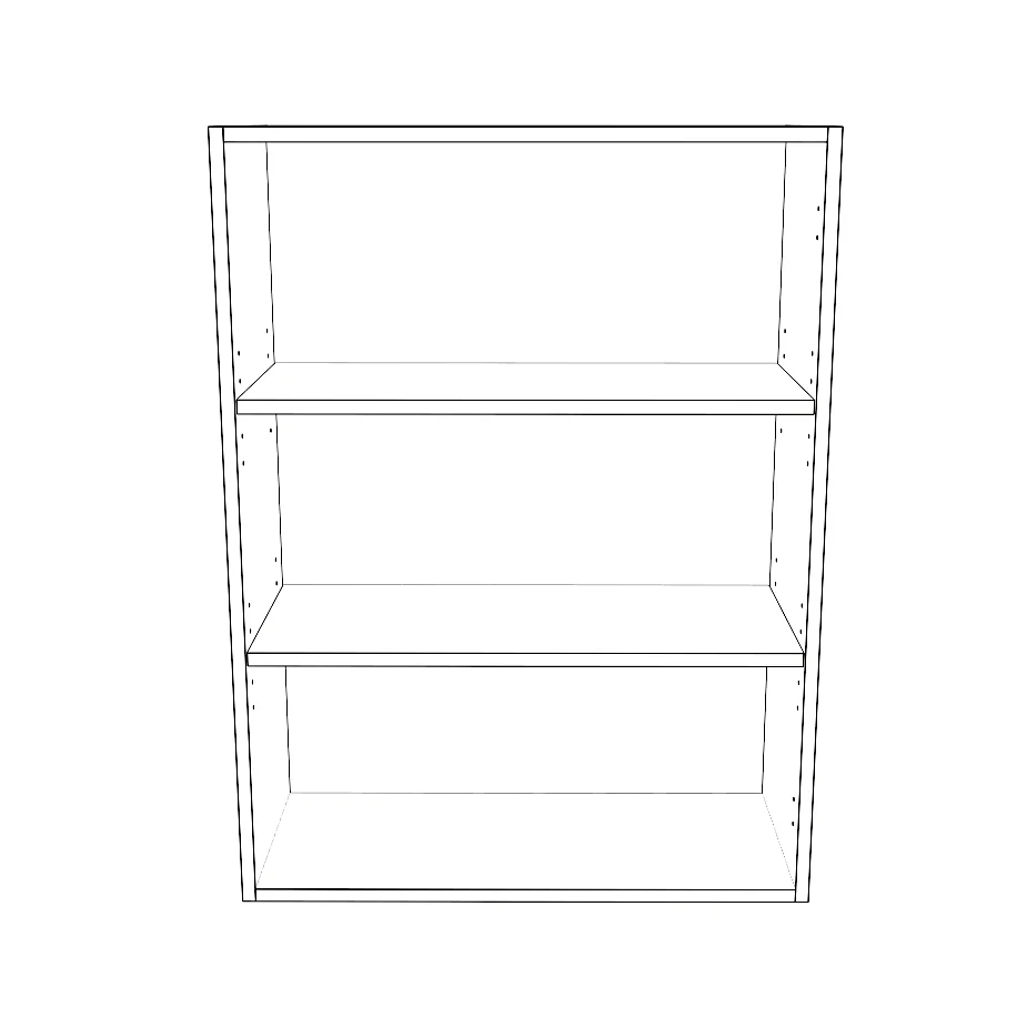27" Wide x 36" High Wall Cabinet - Thermofoil Doors - Image 2