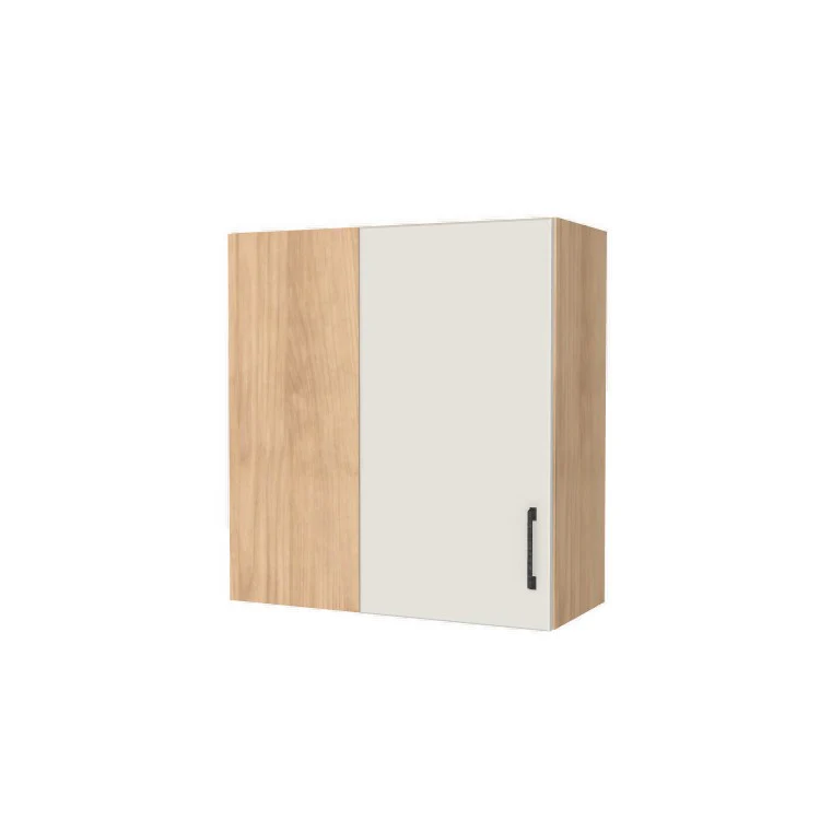 28" Wide 30" High Blind Corner Wall Cabinet - Door on Right/Left Side - (Hardrock Maple Melamine Boxes - Flat Panel Doors)