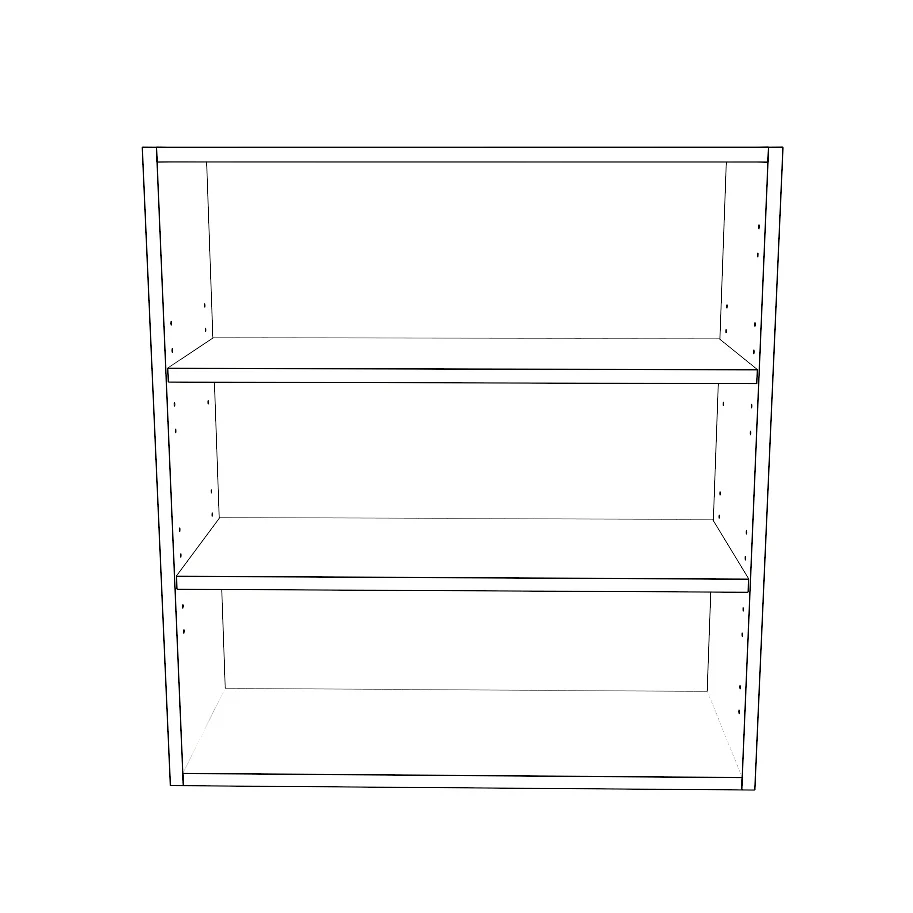 28" Wide 30" High Blind Corner Wall Cabinet - Door on Right Side - Painted Doors - Image 2
