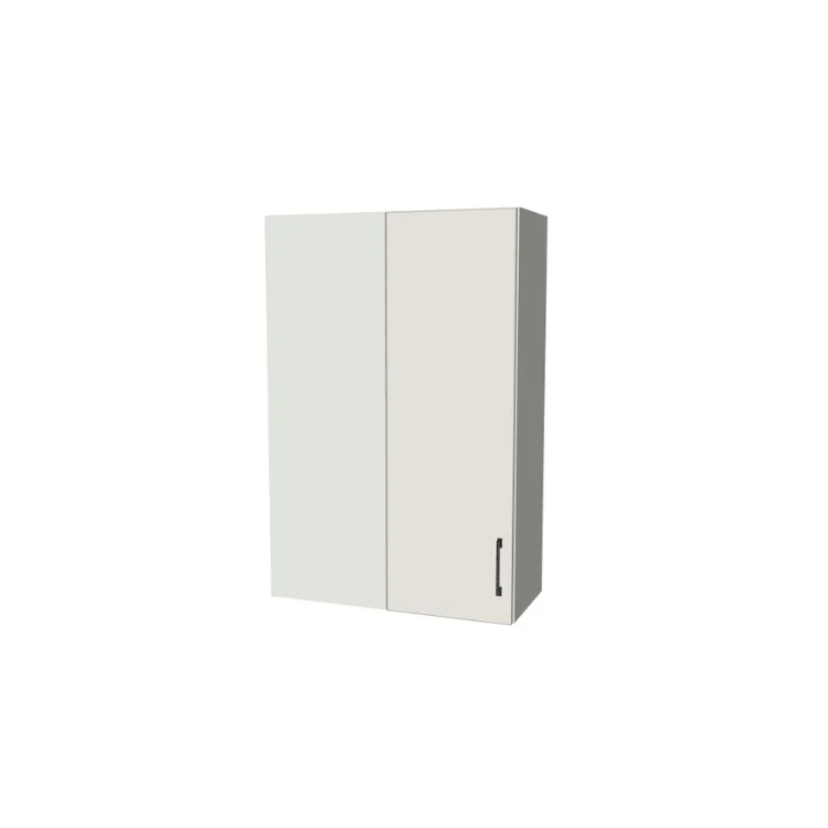 28" Wide 42" High Blind Corner Wall Cabinet - Door on Right/Left Side - (White Melamine Boxes - Flat Panel Doors)