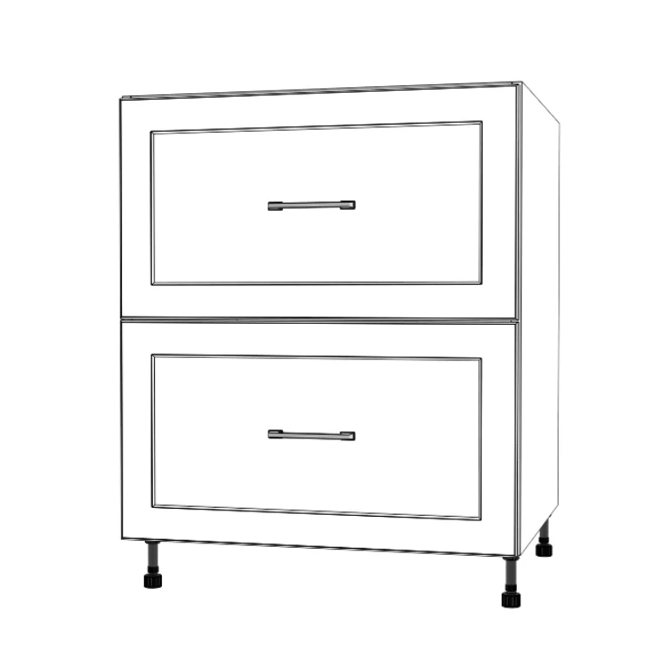 28" Wide Drawer Cabinet - Painted Doors - Image 5