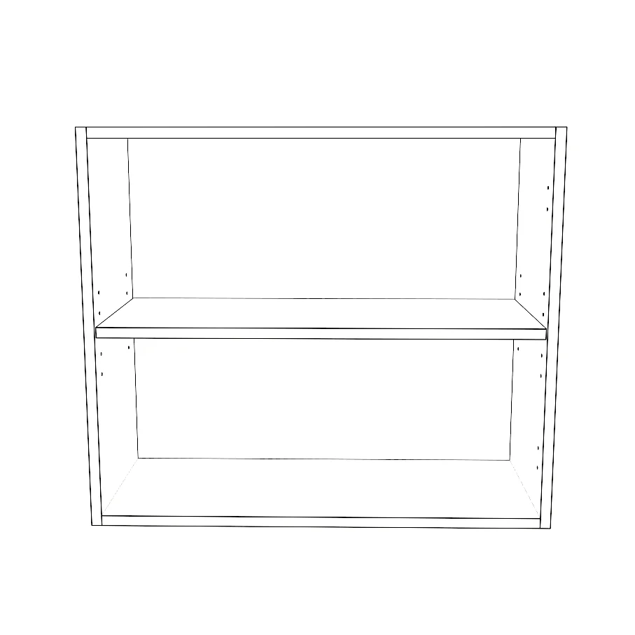 28" Wide x 24" High Wall Cabinet - Thermofoil Doors - Image 2