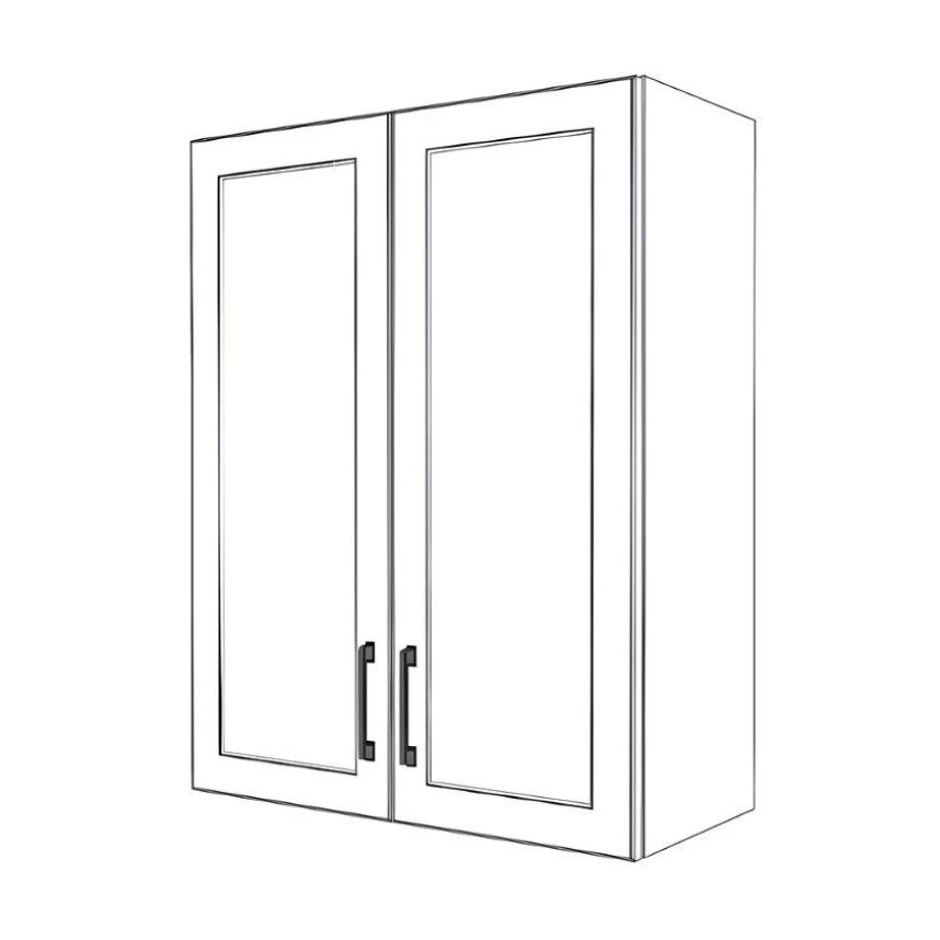 28" Wide x 36" High Wall Cabinet - Painted Doors