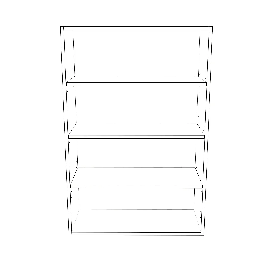 28" Wide x 42" High Wall Cabinet - Thermofoil Doors - Image 2