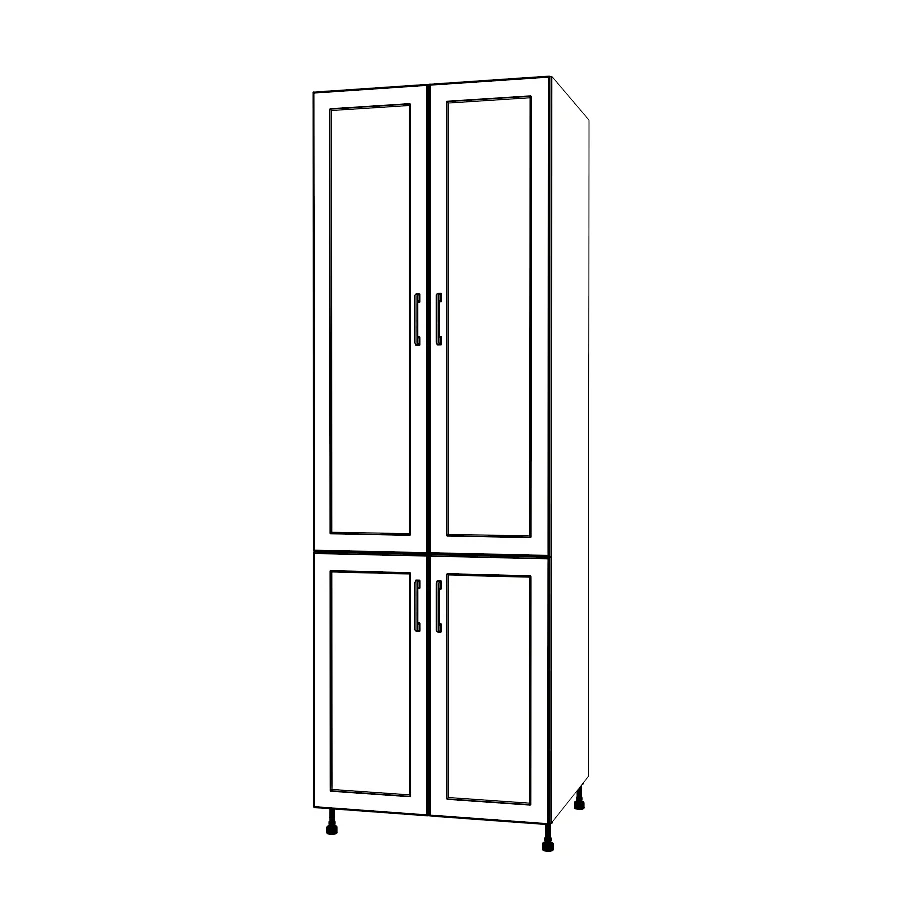 29" Wide Tall Pantry Cabinet - Painted Doors