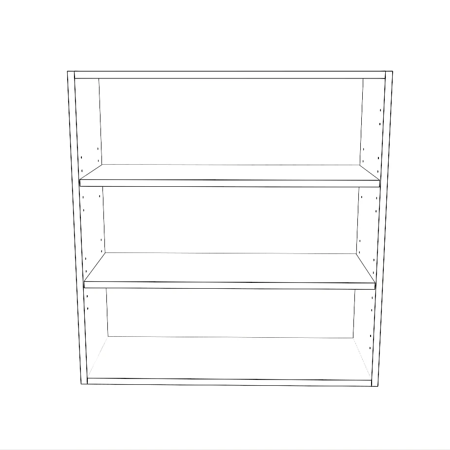 29" Wide x 30" High Wall Cabinet - Thermofoil Doors - Image 2