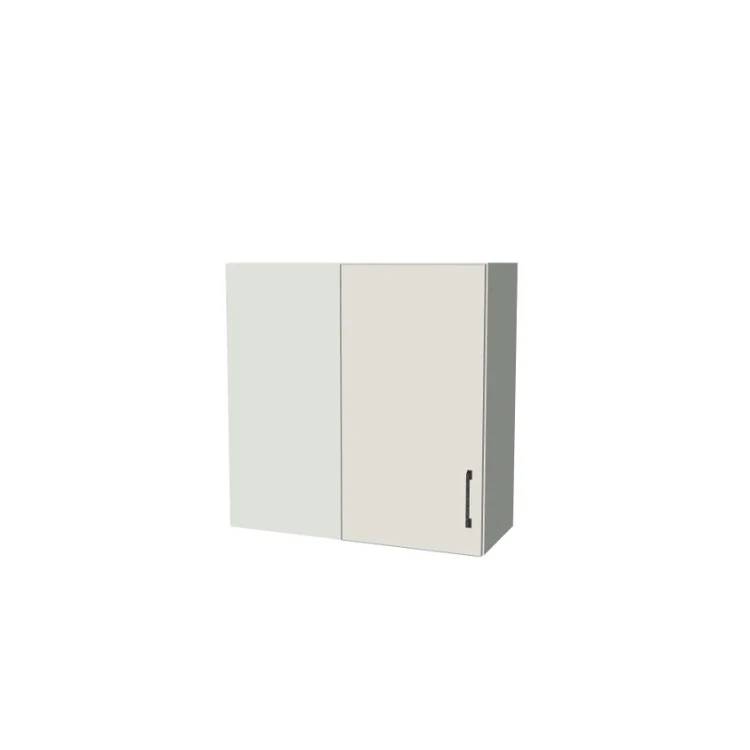 30" Wide 30" High Blind Corner Wall Cabinet - Door on Right/Left Side - (White Melamine Boxes - Flat Panel Doors)