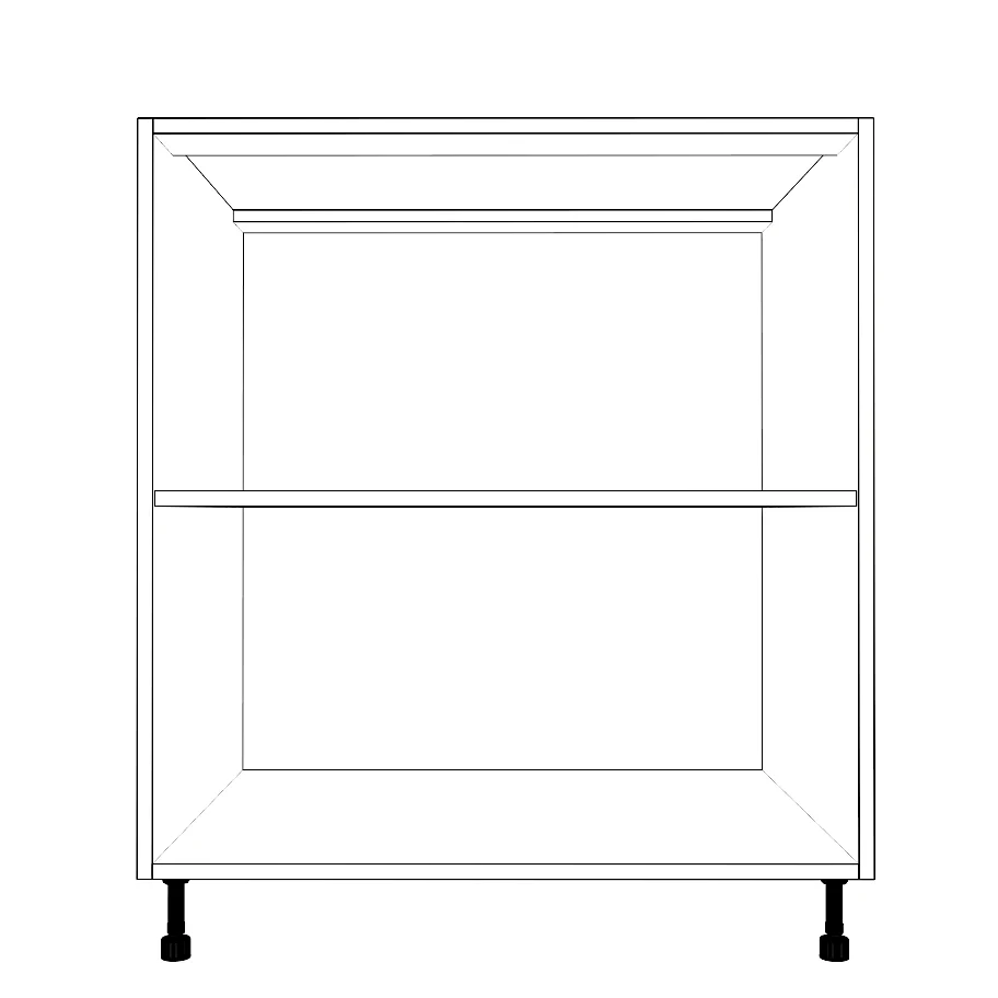 30" Wide Base Cabinet - Thermofoil Doors - Image 2