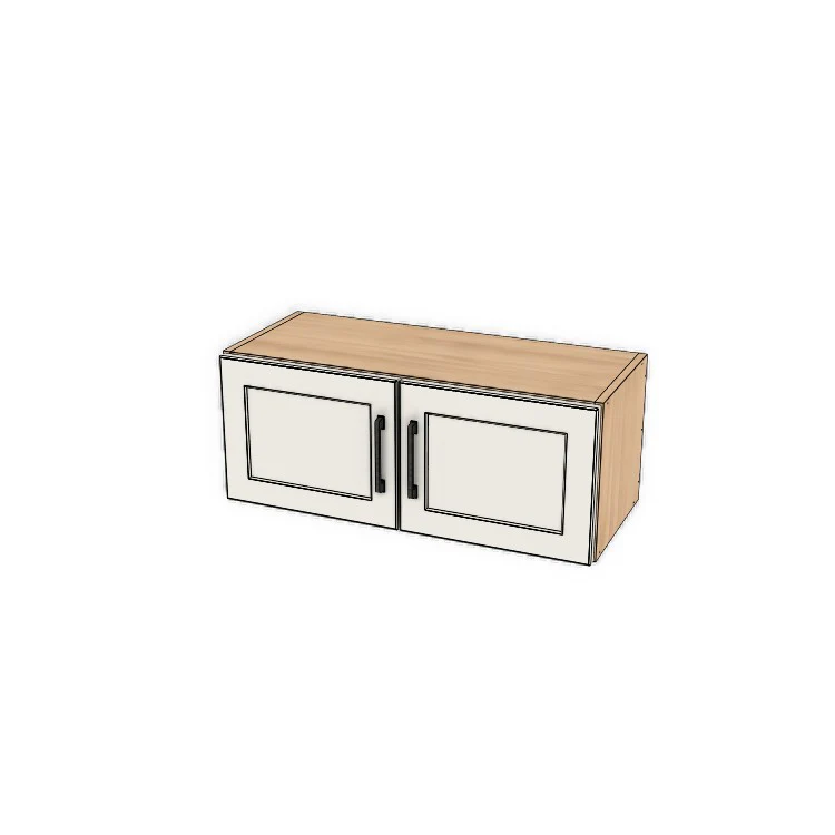 30" Wide x 12" High Fridge/Stove Cabinet - (Ply Wood Boxes - Thermofoil Doors)
