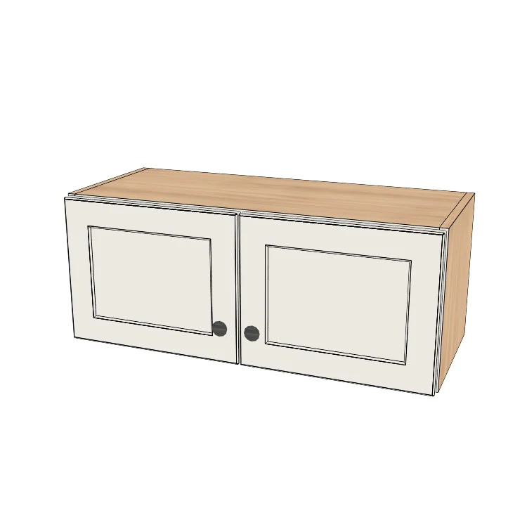 30" Wide x 12" High Wall Cabinet - (Ply Wood Boxes - Thermofoil Doors)