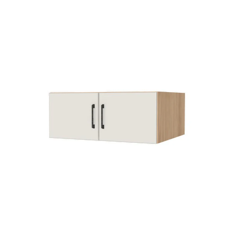 30" Wide x 12" High x 24" Deep Fridge/Stove Cabinet - (Hardrock Maple Melamine Boxes - Flat Panel Doors)