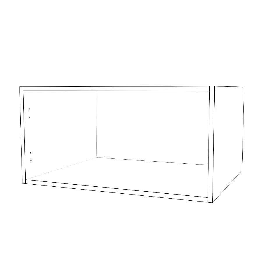 30" Wide x 15" High x 24" Deep Fridge Cabinet - Painted Doors - Image 2