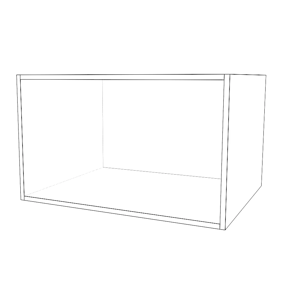 30" Wide x 18" High x 24" Deep Fridge Cabinet - Thermofoil Doors - Image 2