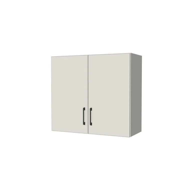 30" Wide x 27" High Fridge/Stove Cabinet - (White Melamine Boxes - Flat Panel Doors)