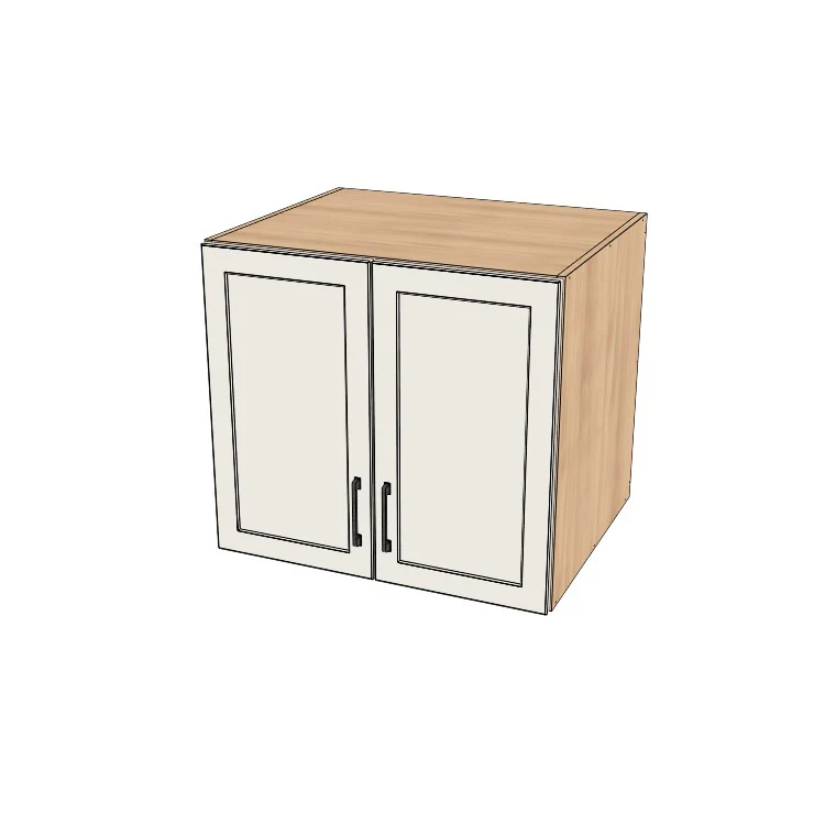 30" Wide x 27" High x 24" Deep Fridge/Stove Cabinet - (Ply Wood Boxes - Thermofoil Doors)