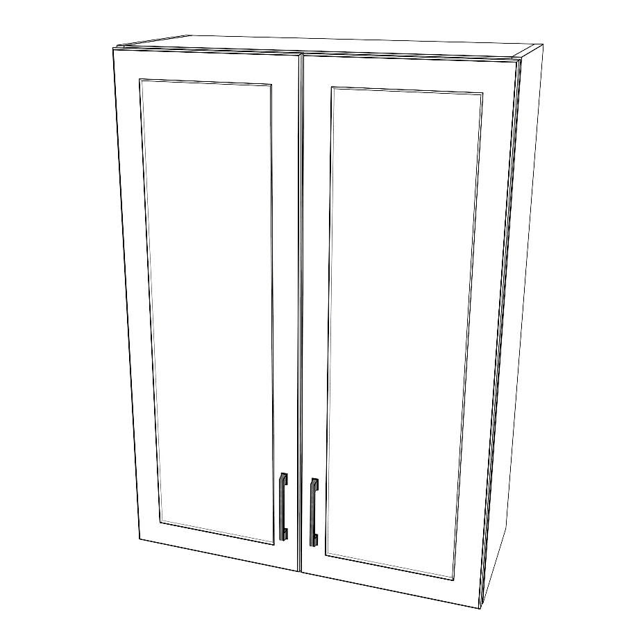 30" Wide x 42" High Wall Cabinet - Thermofoil Doors