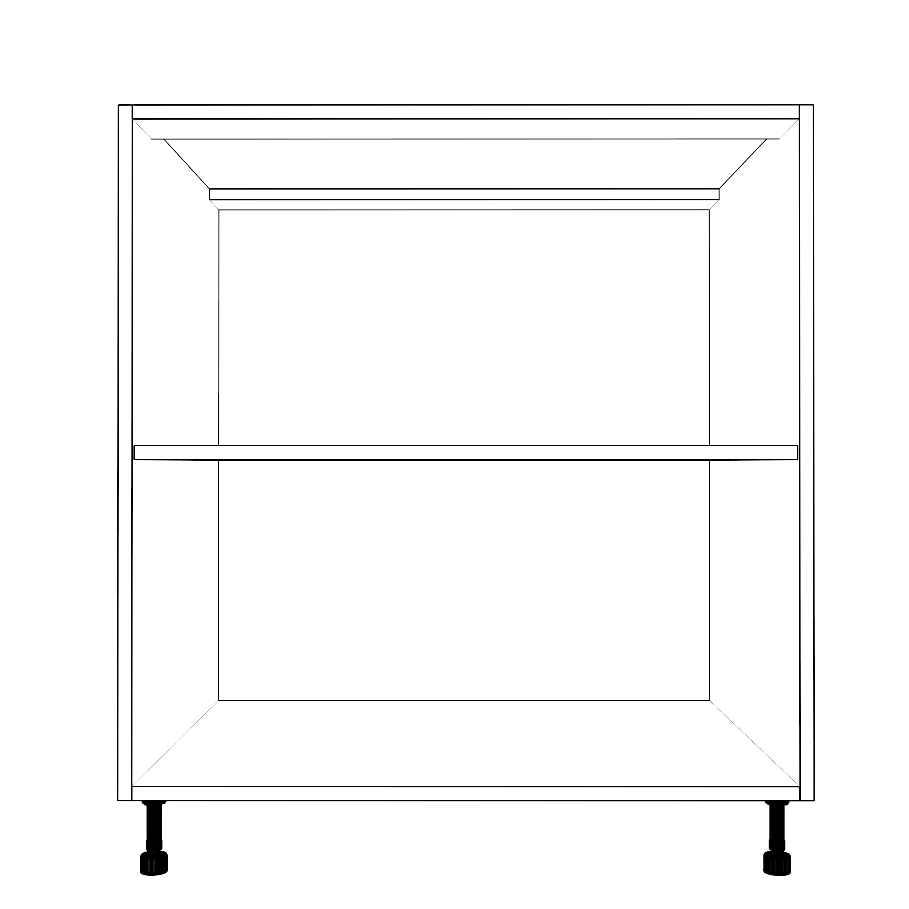 31" Wide Base Cabinet - Thermofoil Doors - Image 2