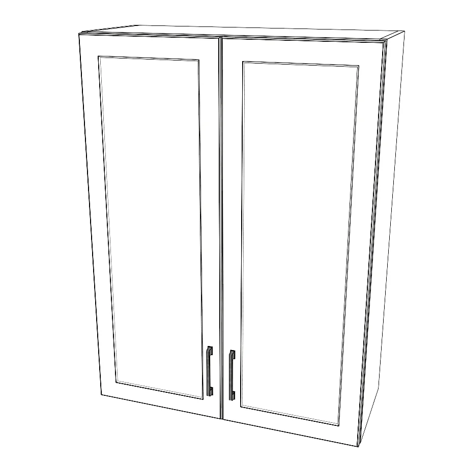 31" Wide x 42" High Wall Cabinet - Painted Doors